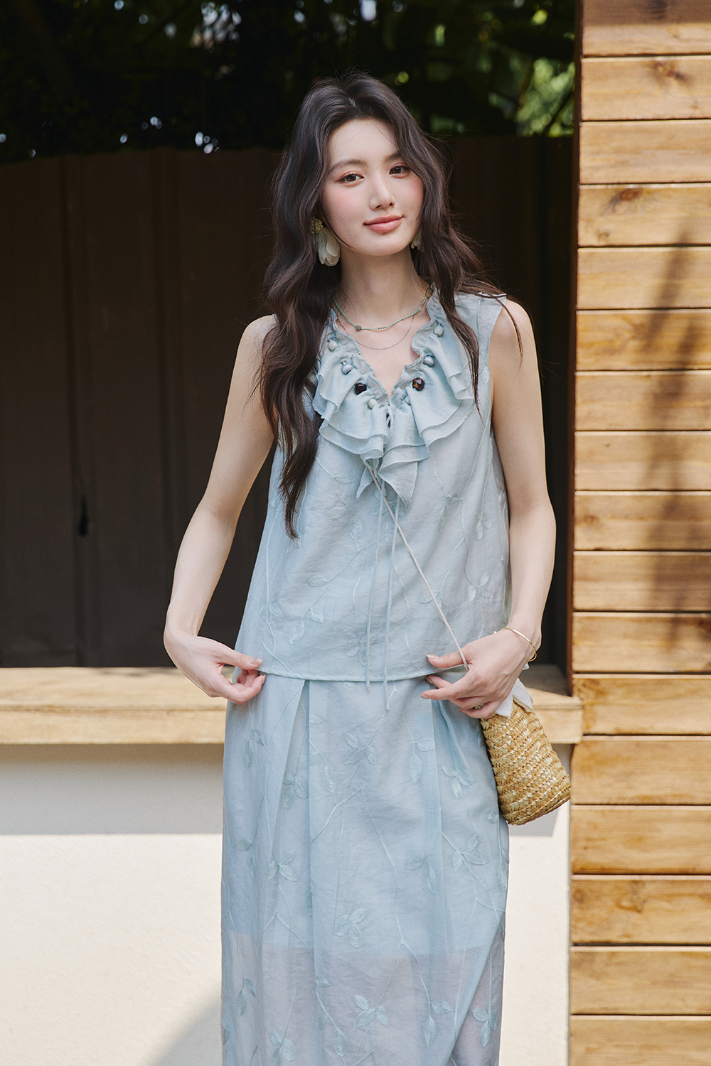 Blouse and Skirt Set