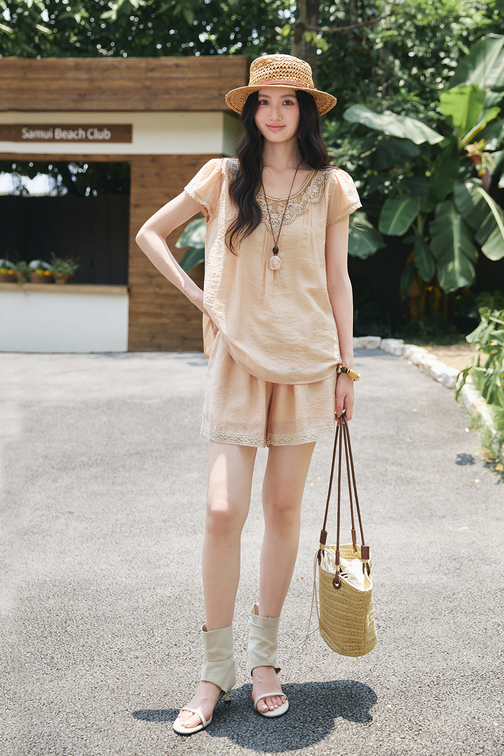 Blouse and Shorts Set