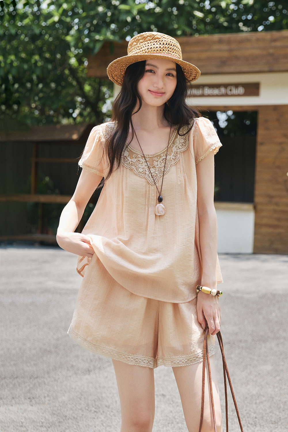 Blouse and Shorts Set