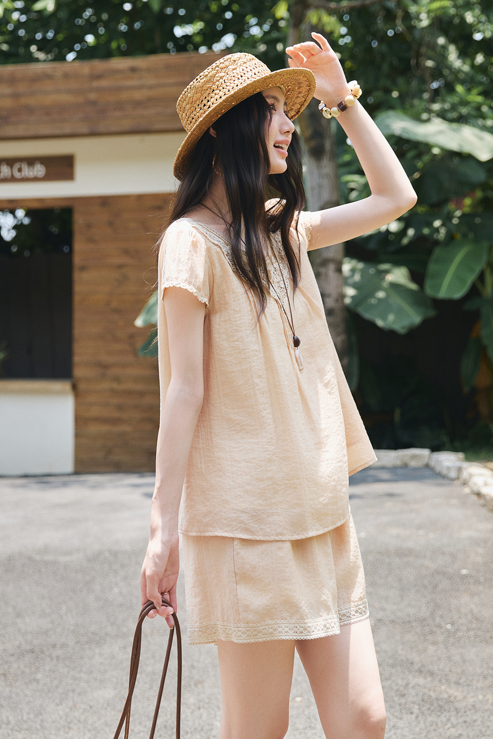 Blouse and Shorts Set