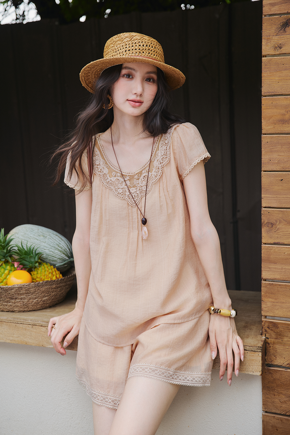 Blouse and Shorts Set