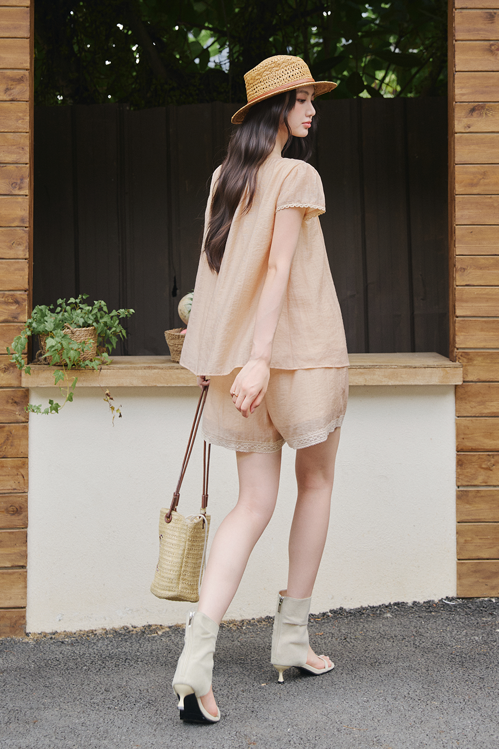 Blouse and Shorts Set