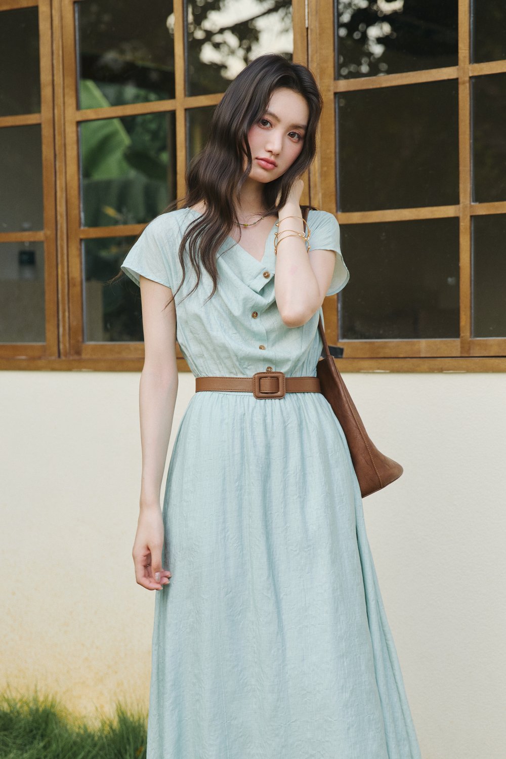 Maxi Dress for Women+Belt