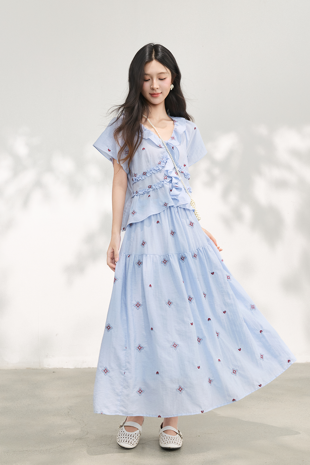 Blouse and Skirt Set