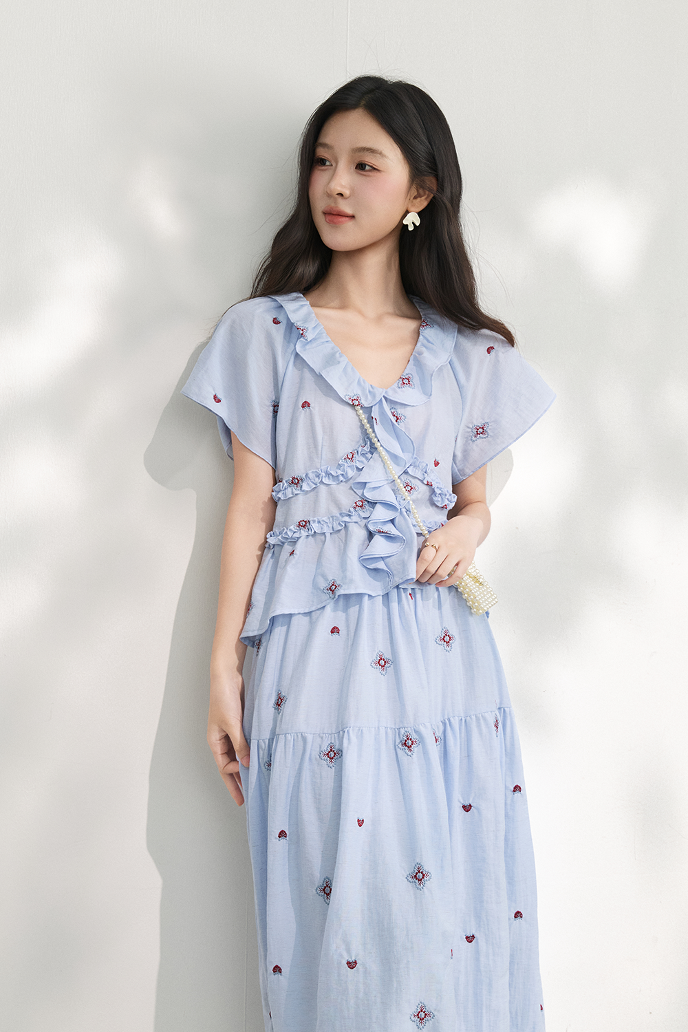 Blouse and Skirt Set