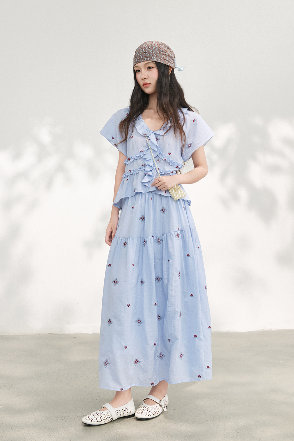 Blouse and Skirt Set