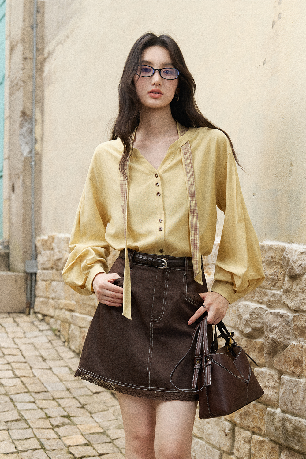 Blouses+Ribbon for Women