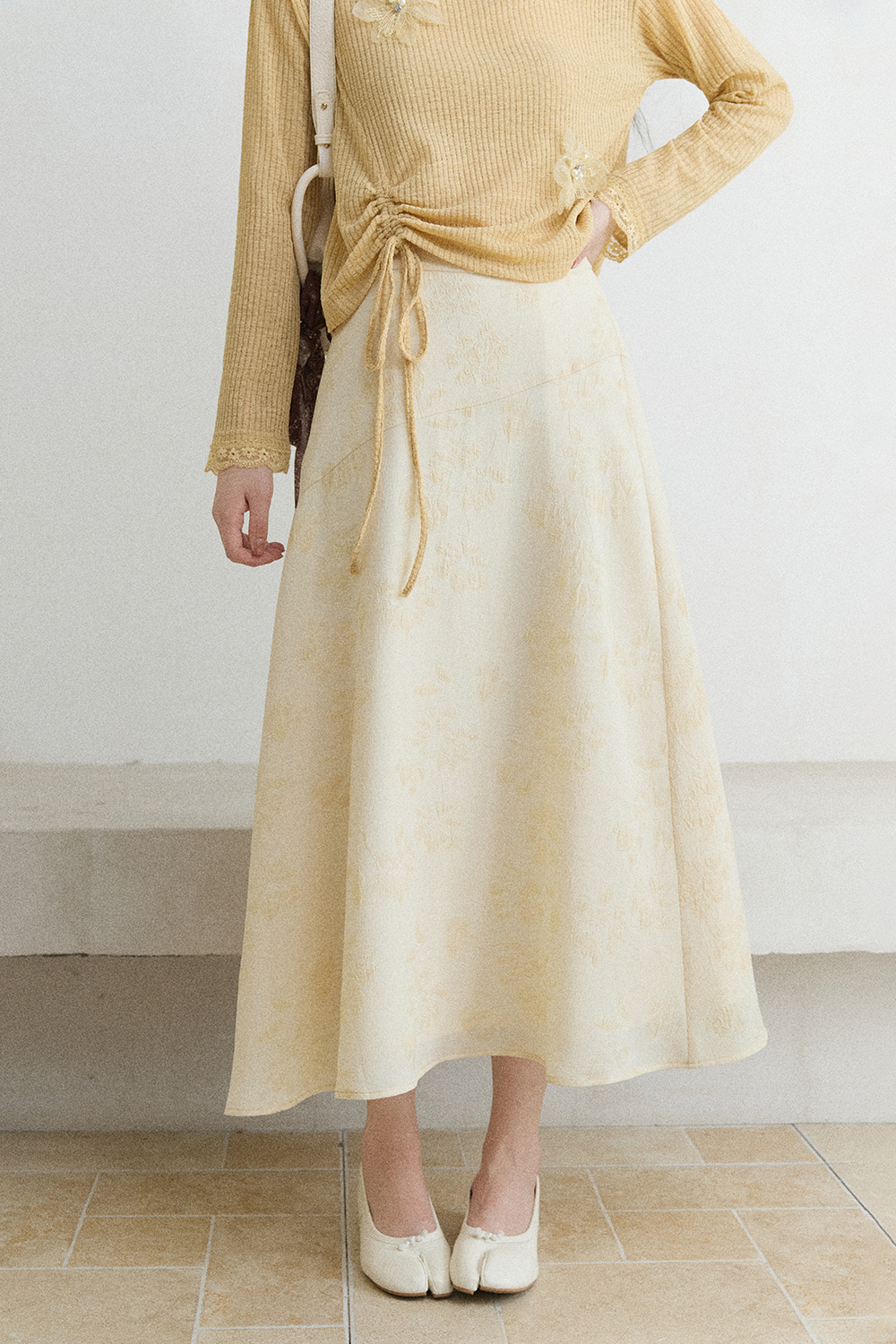 Knit Shirt and Skirt Set