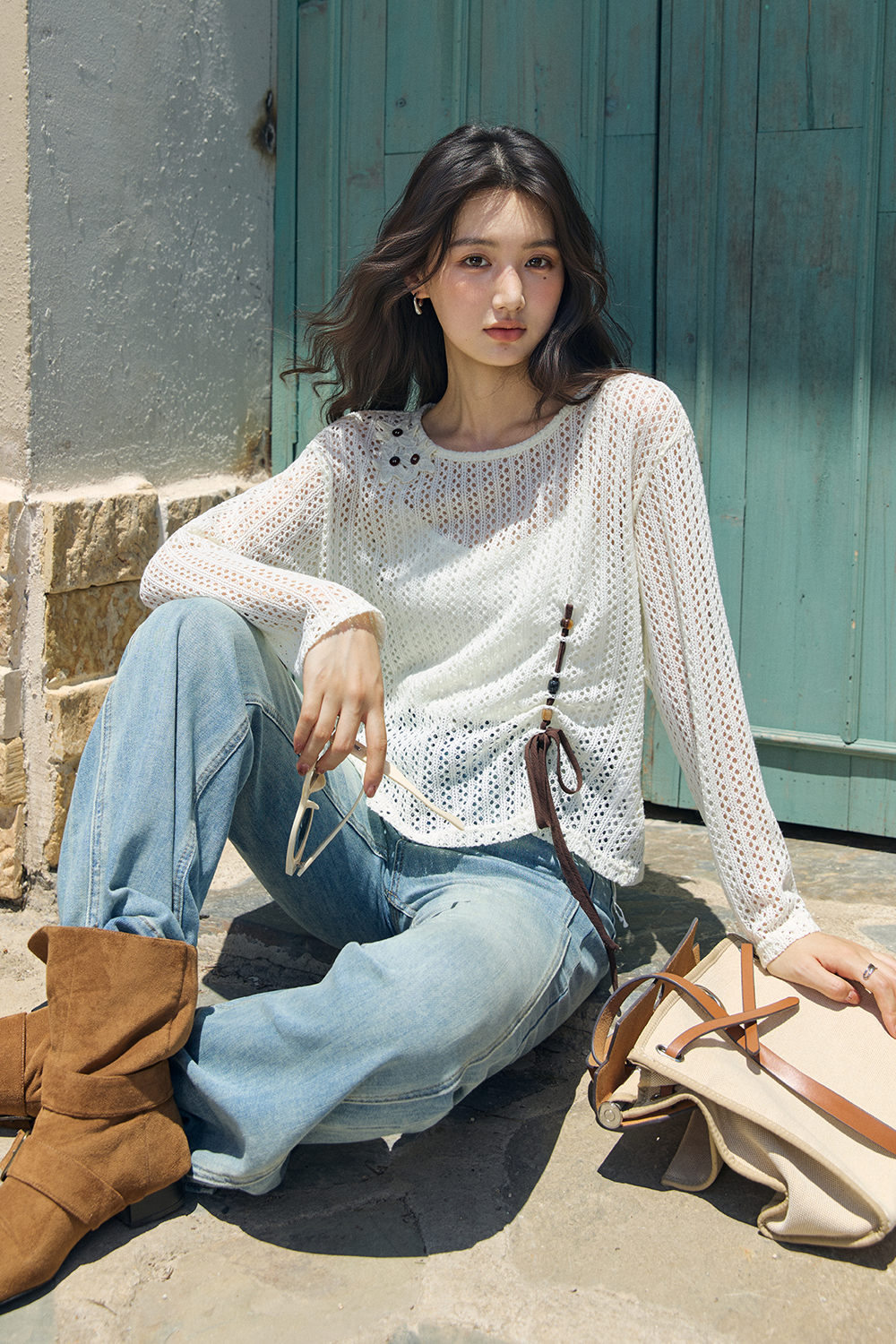 Knit Shirt+Camisole for Women