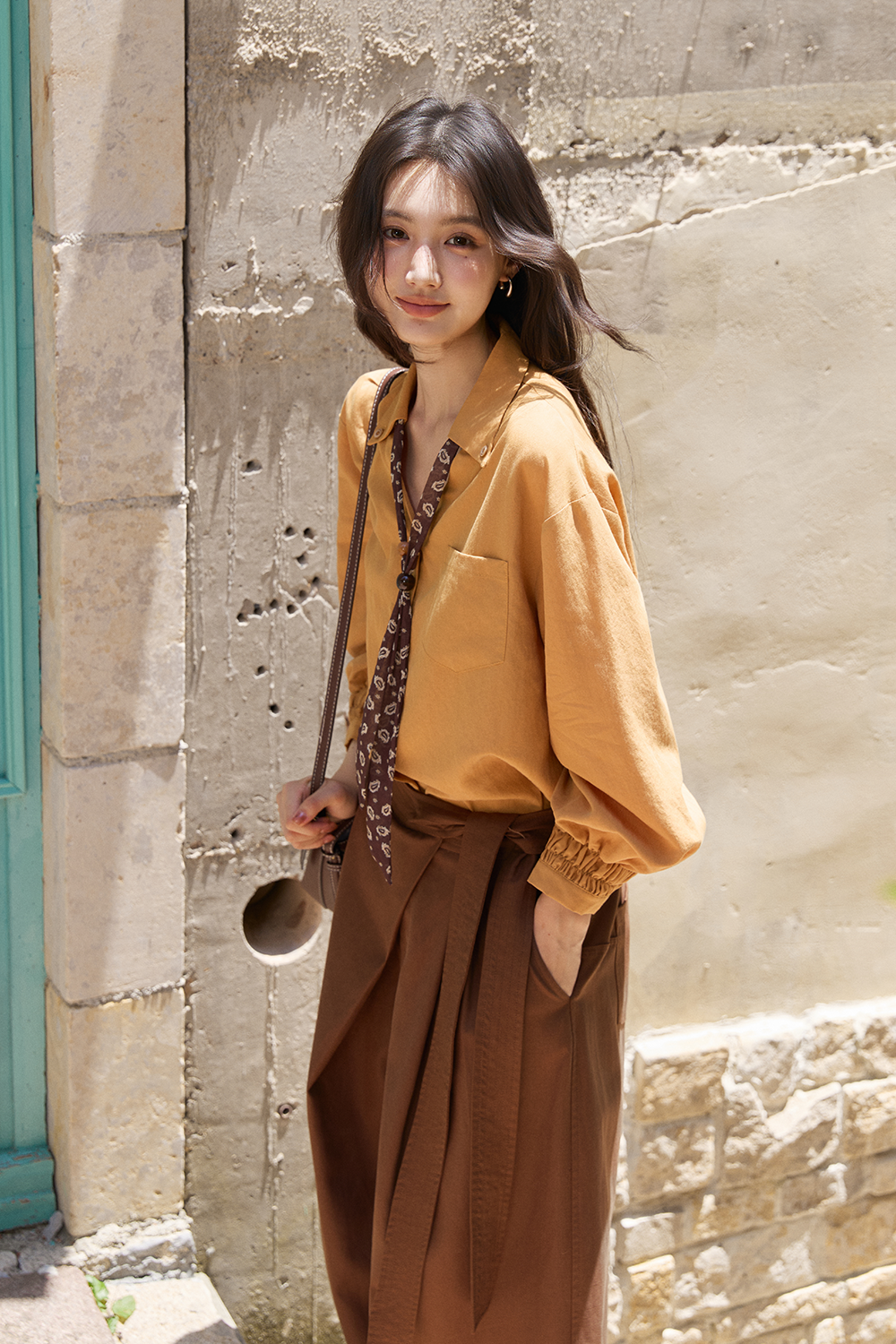 Shirts+Silk Scarf for Women