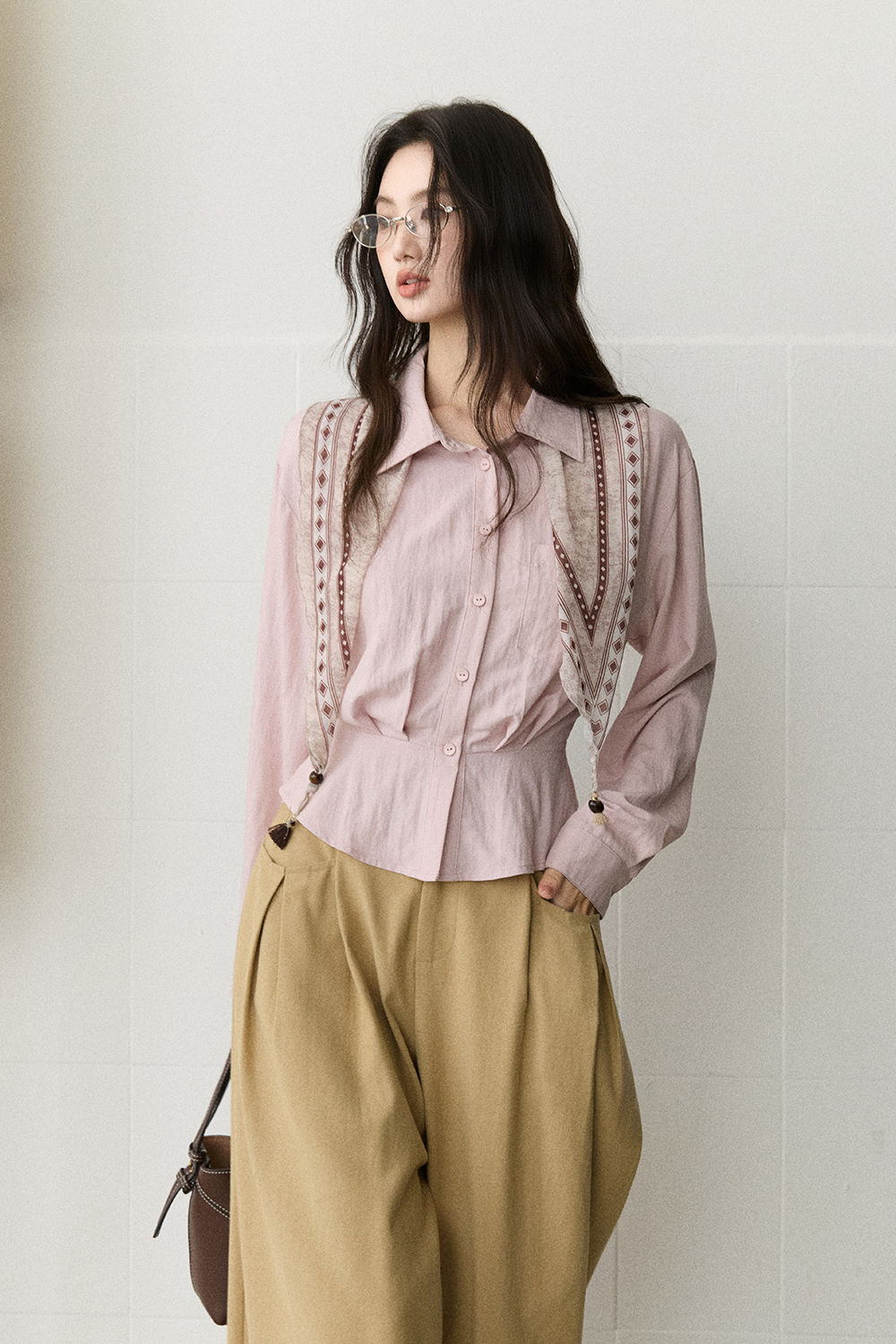 Shirts+Silk Scarf for Women