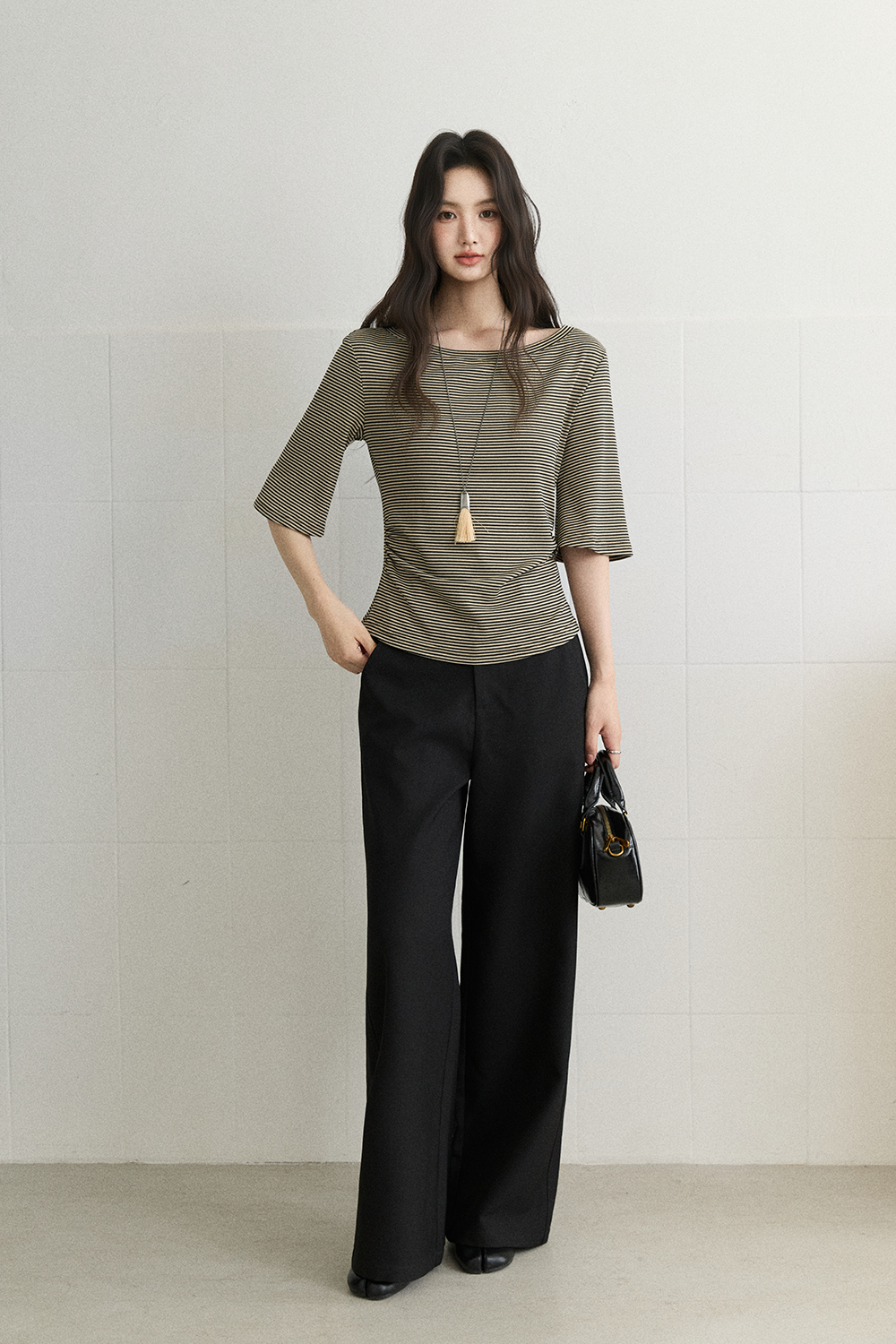 เสื้อยืดแขนยาวปานกลางสำหรับผู้หญิง