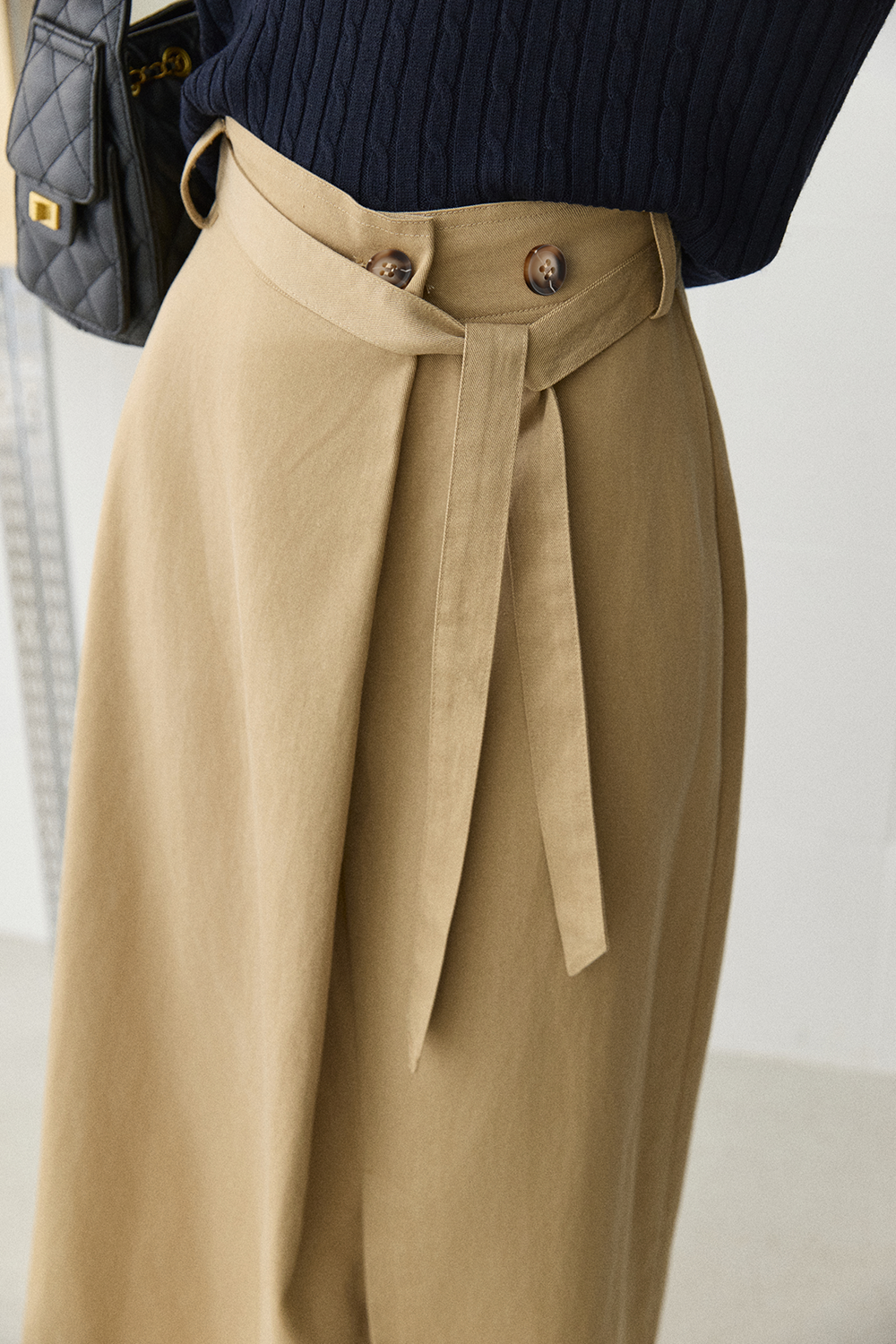 Maxi Skirt+Belt for Women MISHOW