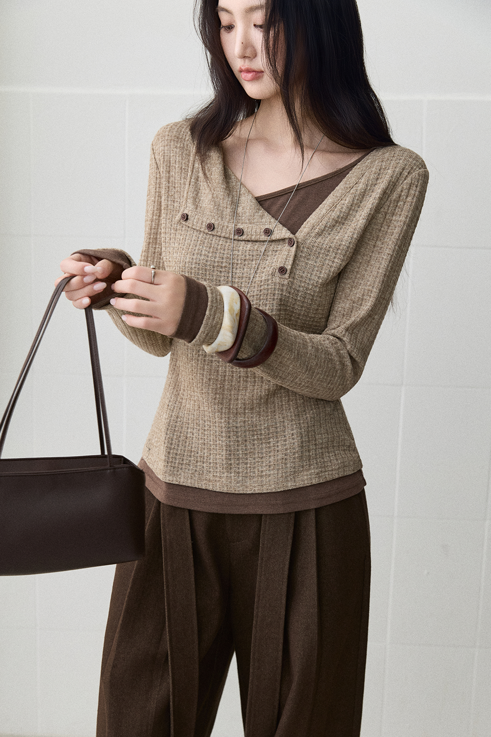 Knit Shirt for Women MISHOW