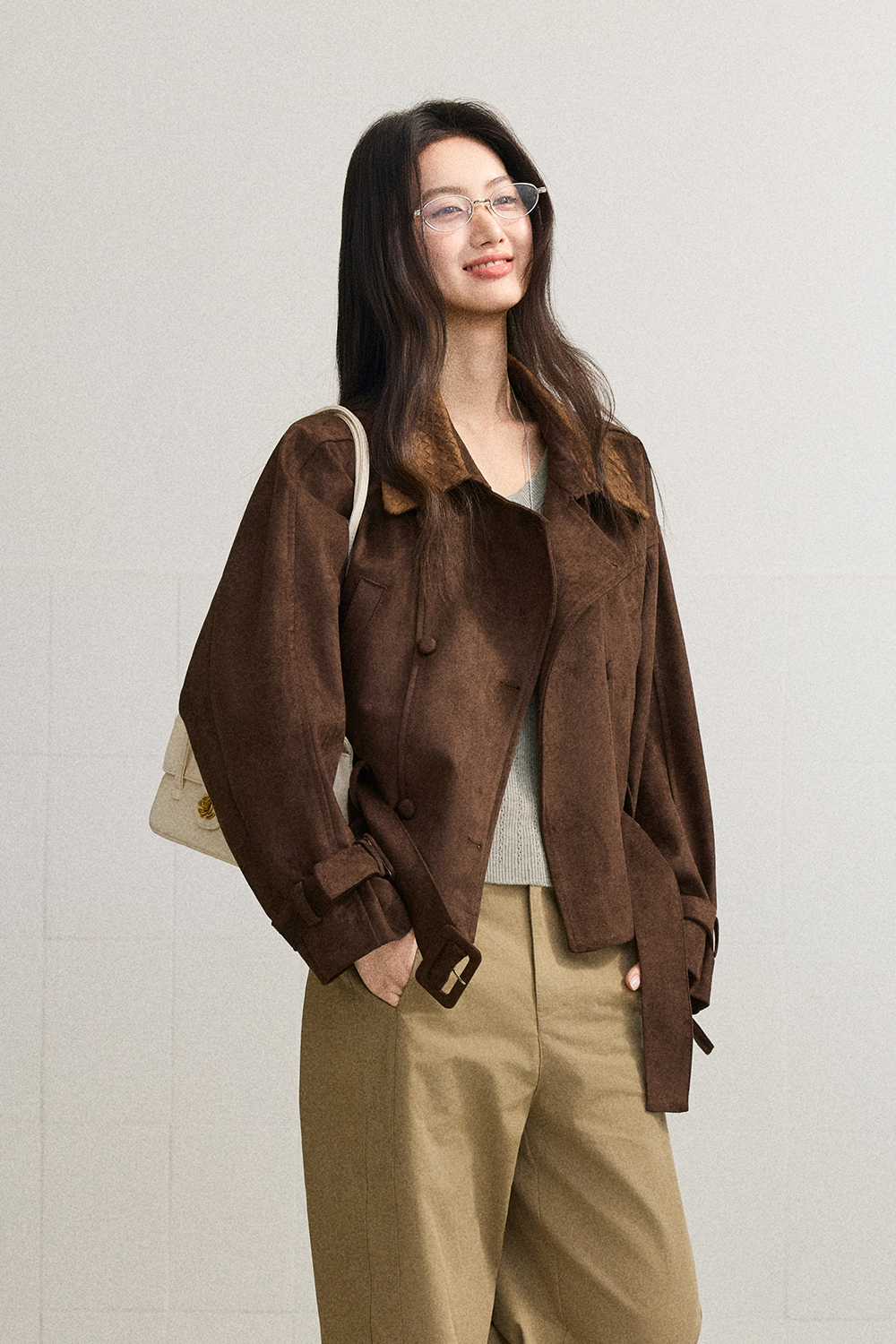 Coat+Belt for Women MISHOW