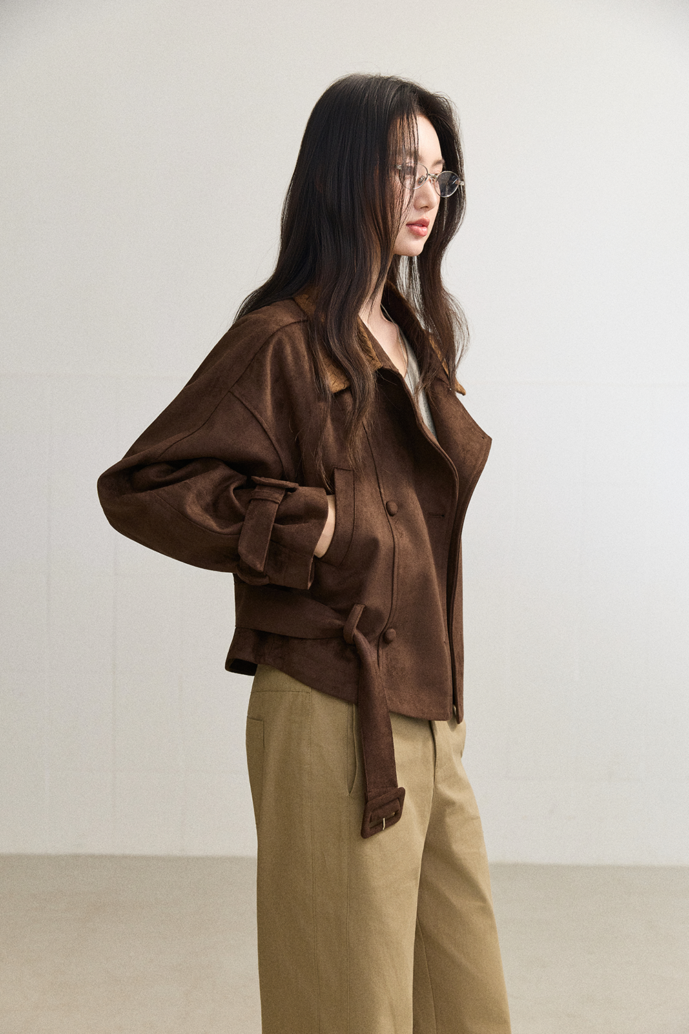 Coat+Belt for Women MISHOW