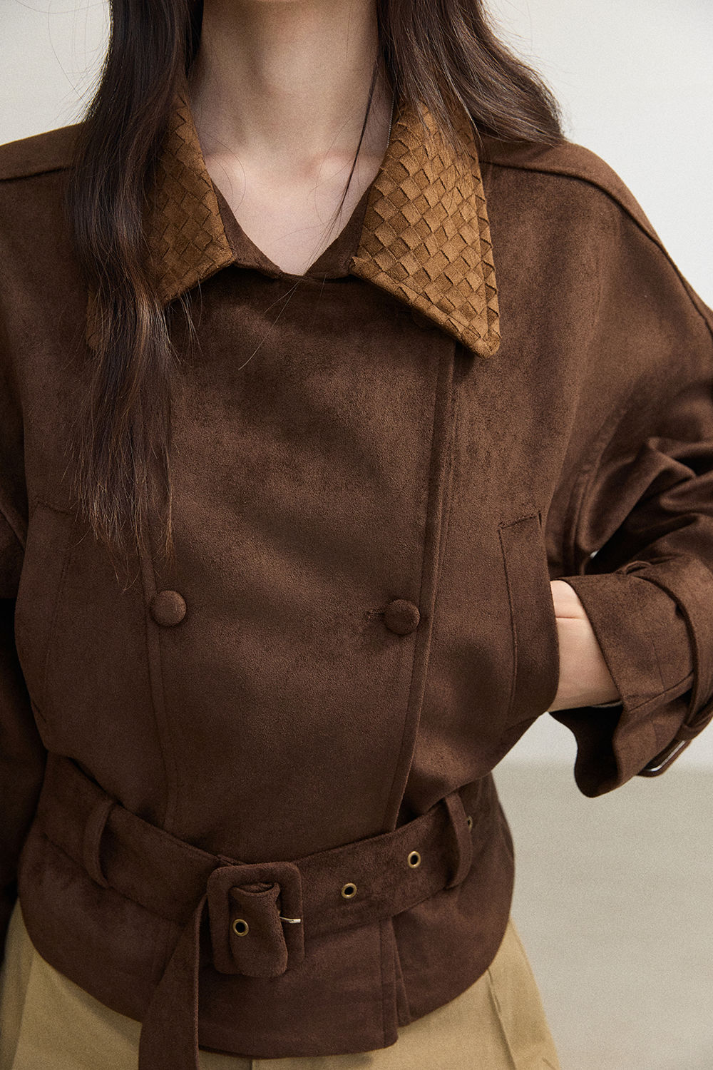 Coat+Belt for Women MISHOW