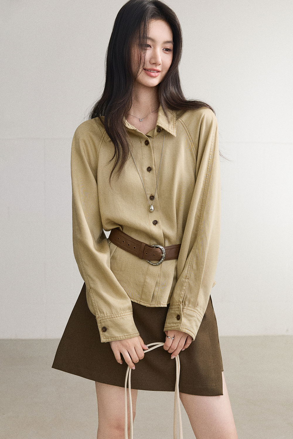 Shirts+Belt for Women MISHOW