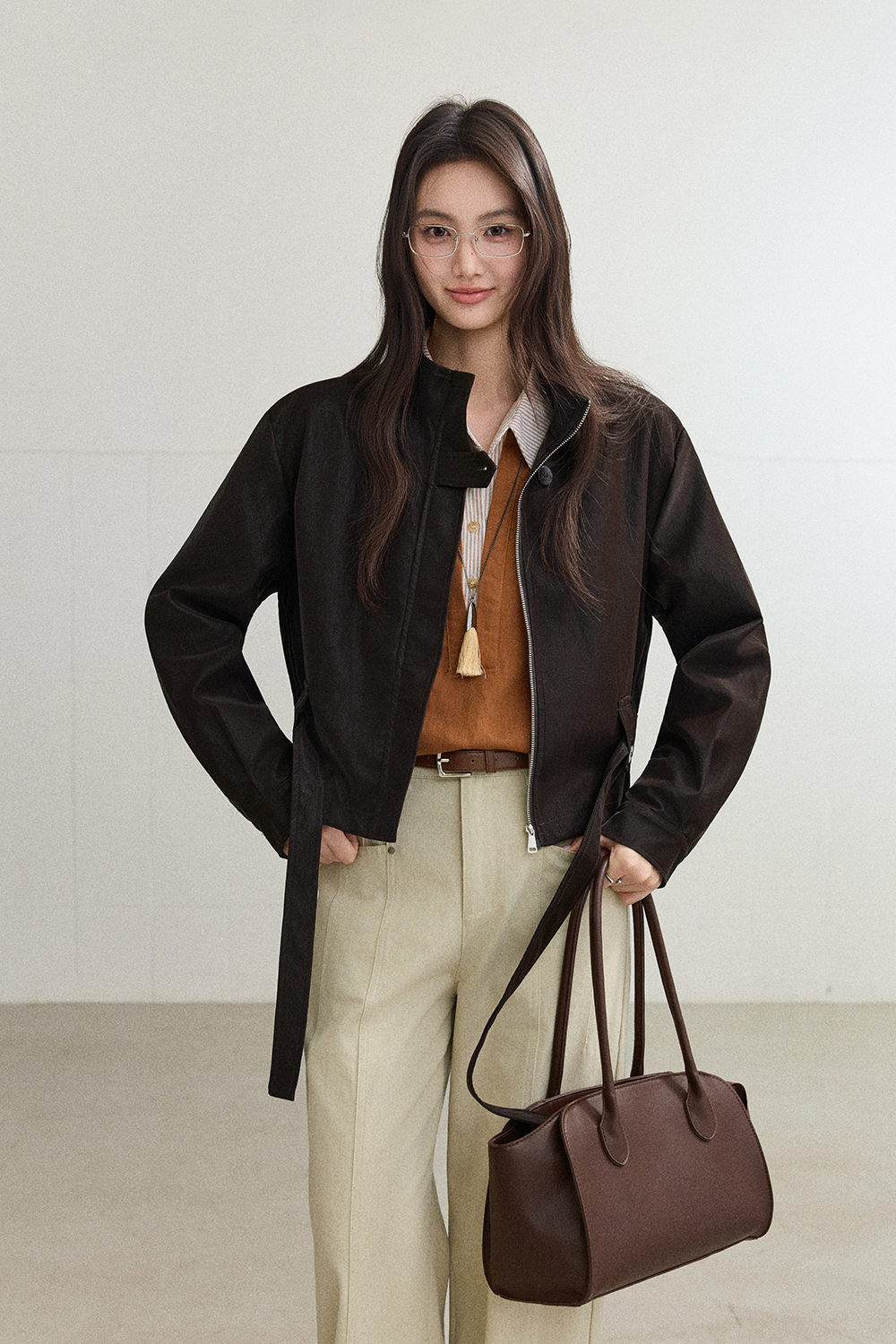 Coat+Belt for Women MISHOW