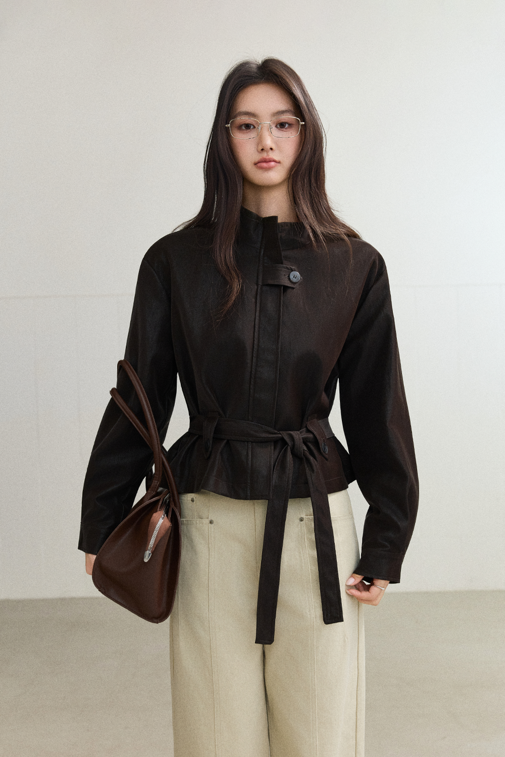 Coat+Belt for Women MISHOW