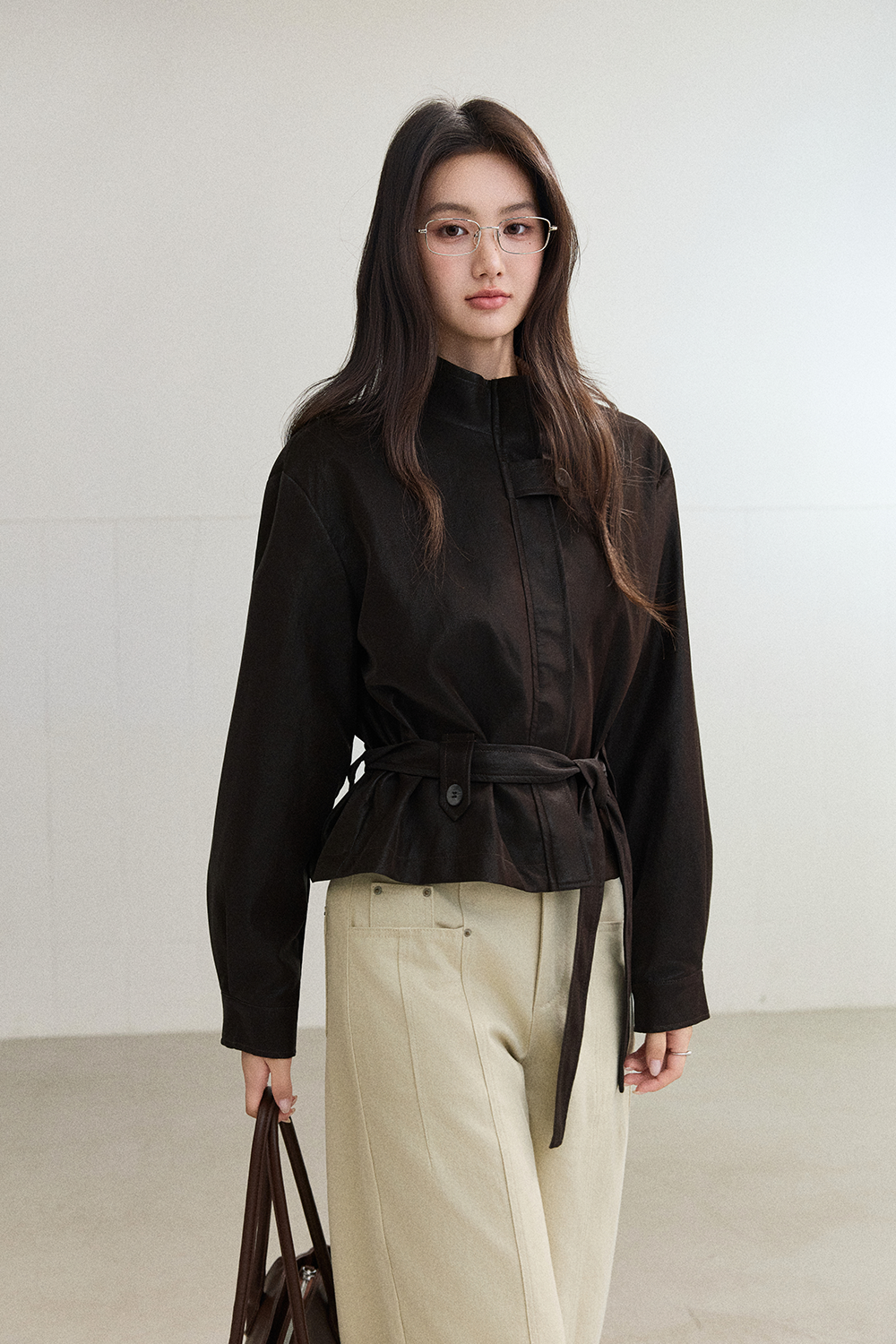 Coat+Belt for Women MISHOW