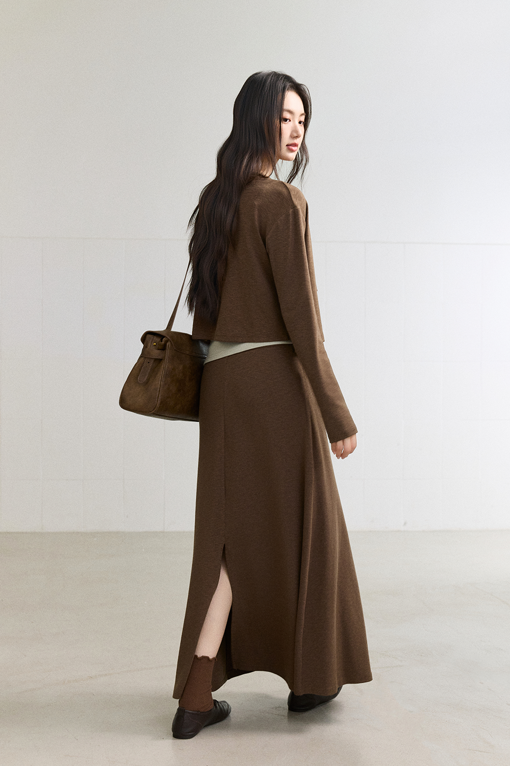 Spaghetti Strap Top + Coat + Skirt Set MISHOW