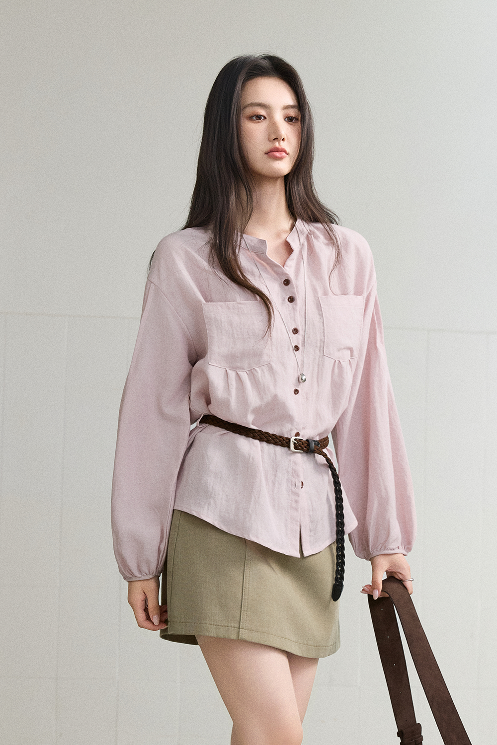 Shirts+Belt for Women MISHOW