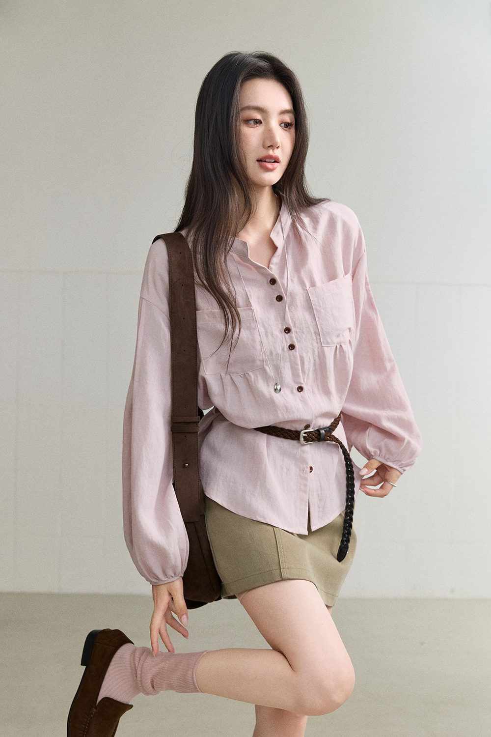 Shirts+Belt for Women MISHOW