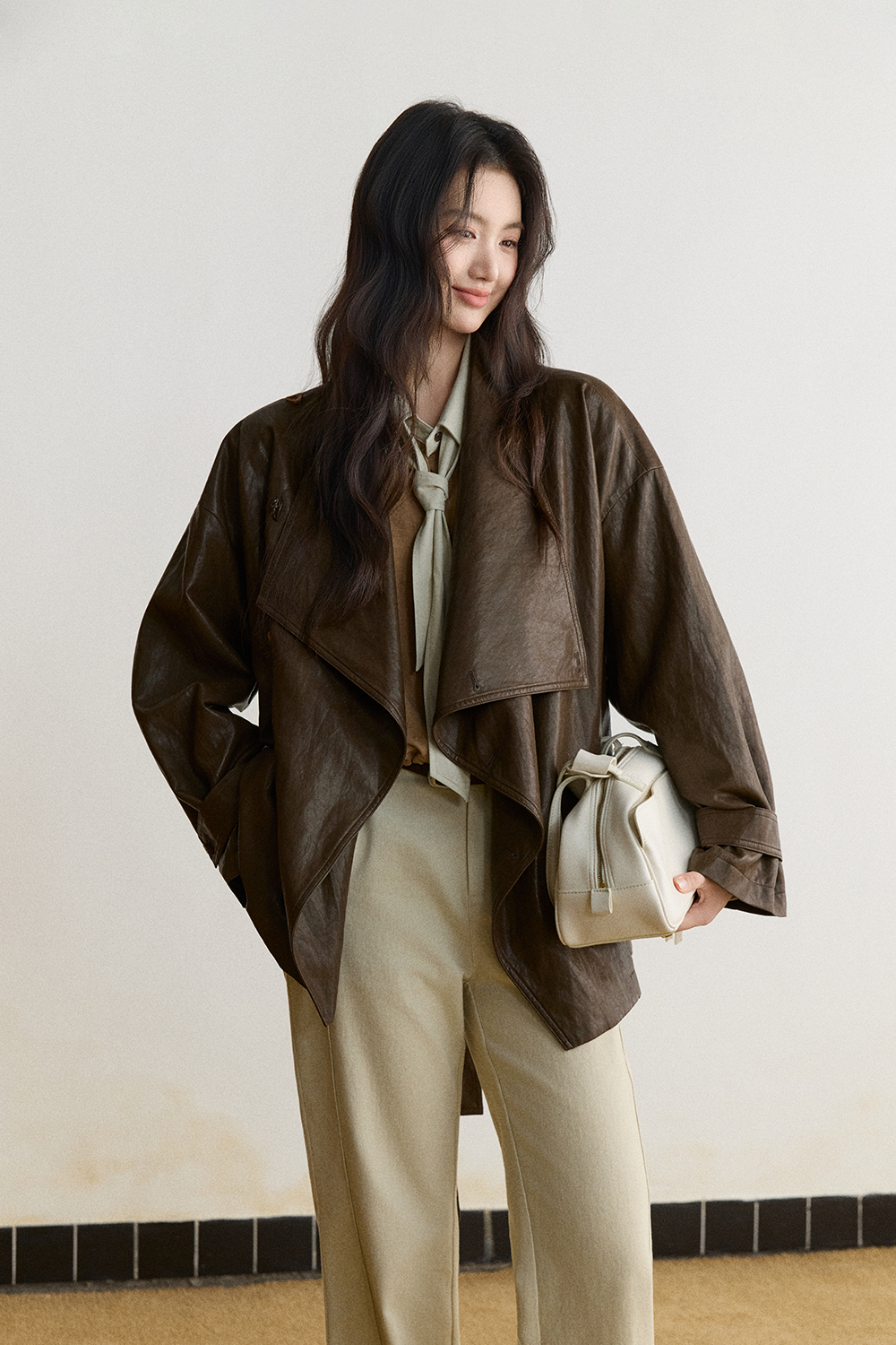 Trench Coat+Belt for Women MISHOW