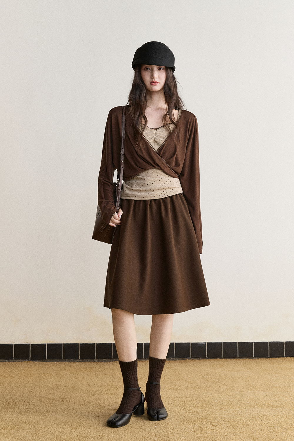 Knit Shirt+Camisole for Women MISHOW