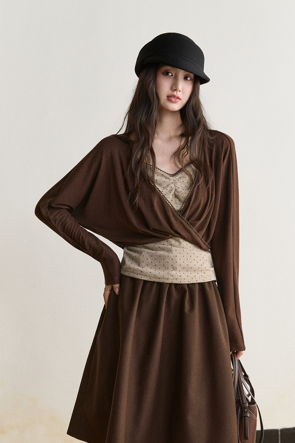 Knit Shirt+Camisole for Women MISHOW