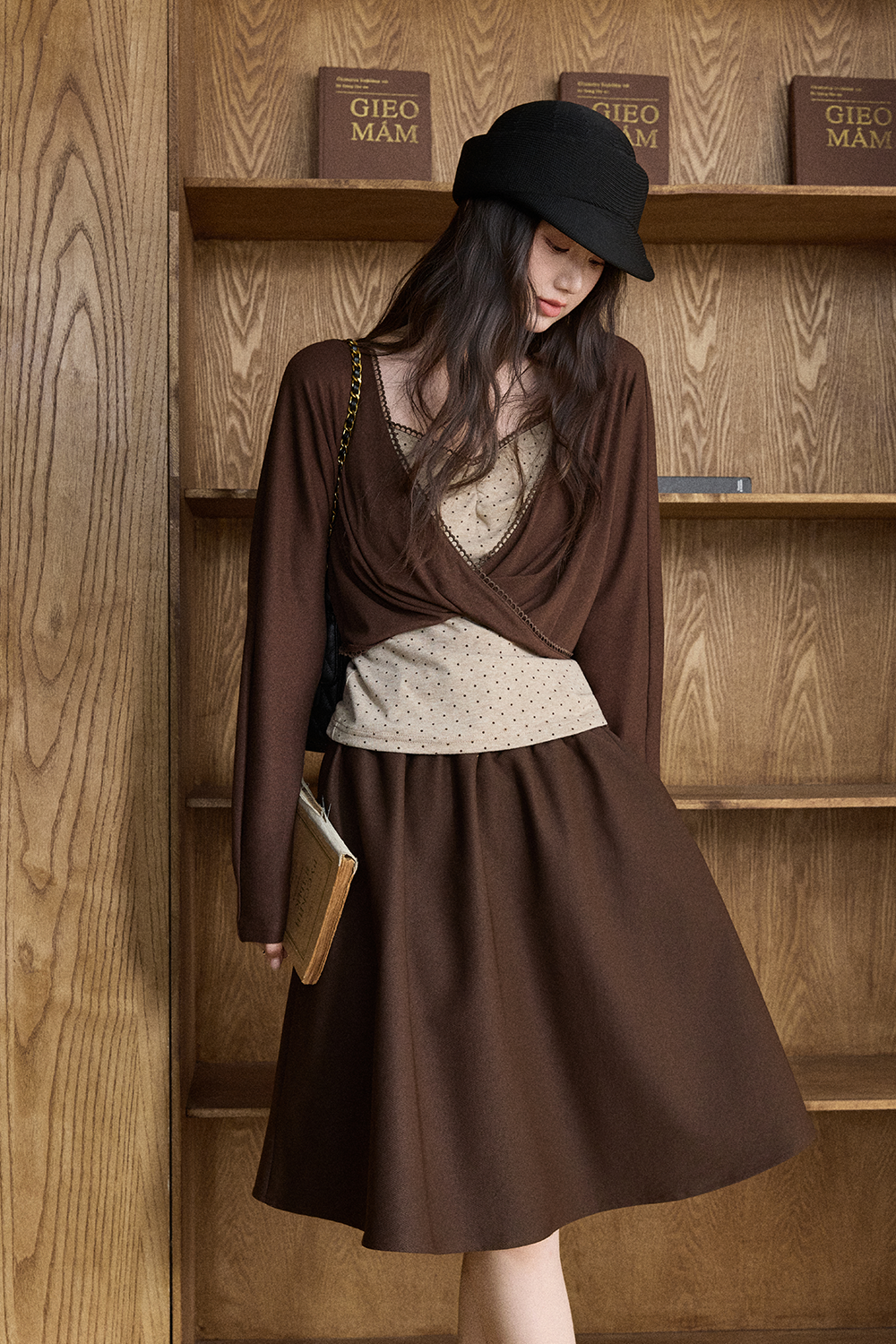 Knit Shirt+Camisole for Women MISHOW