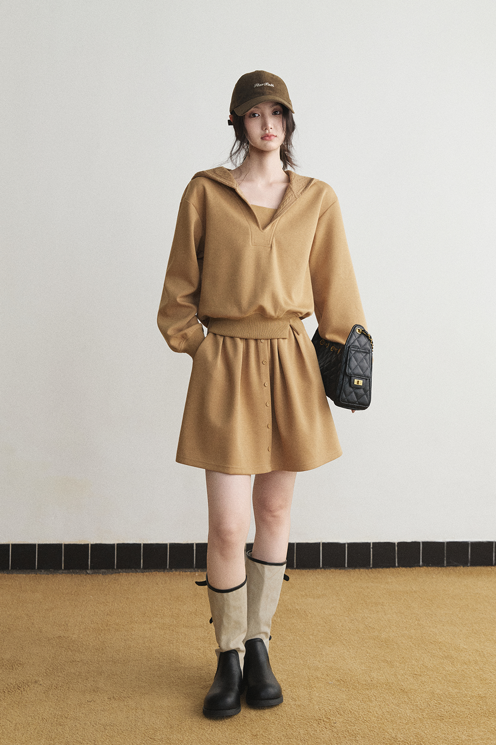 Hoodie and Skirt Set Sold Separately MISHOW