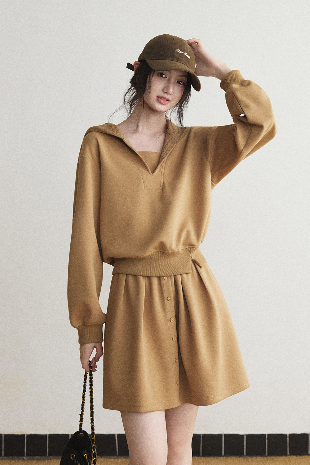 Hoodie and Skirt Set Sold Separately MISHOW