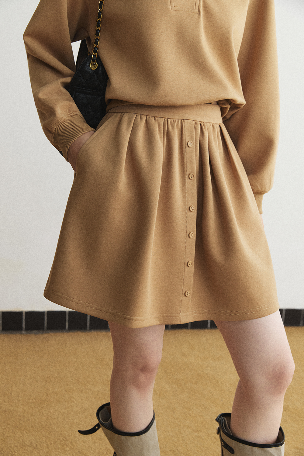 Hoodie and Skirt Set Sold Separately MISHOW