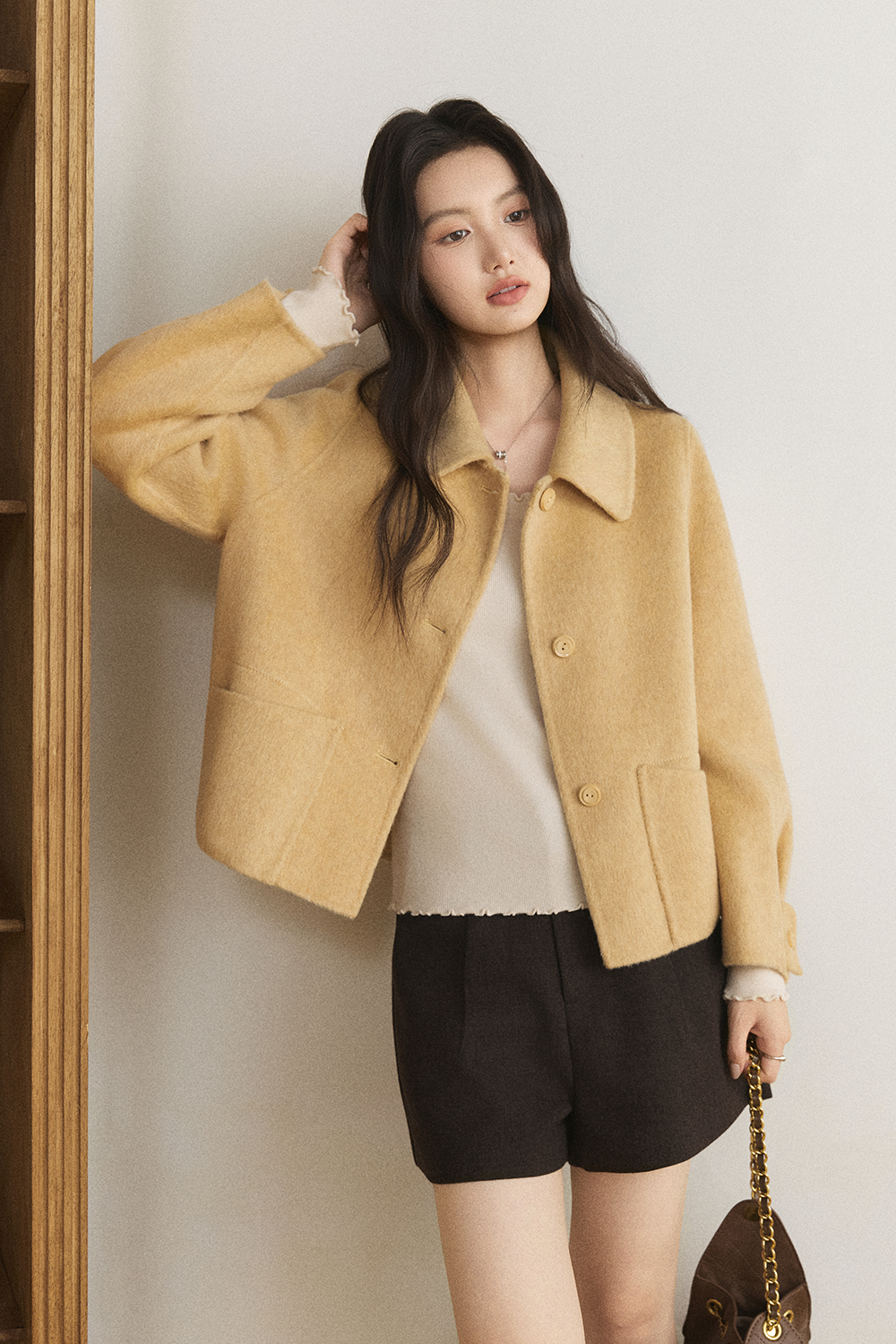 Coat+Belt for Women MISHOW