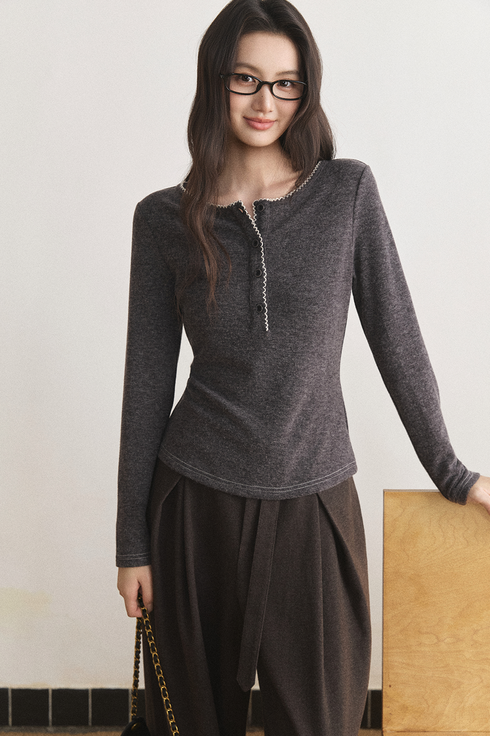 Long Sleeve T-shirt for Women MISHOW