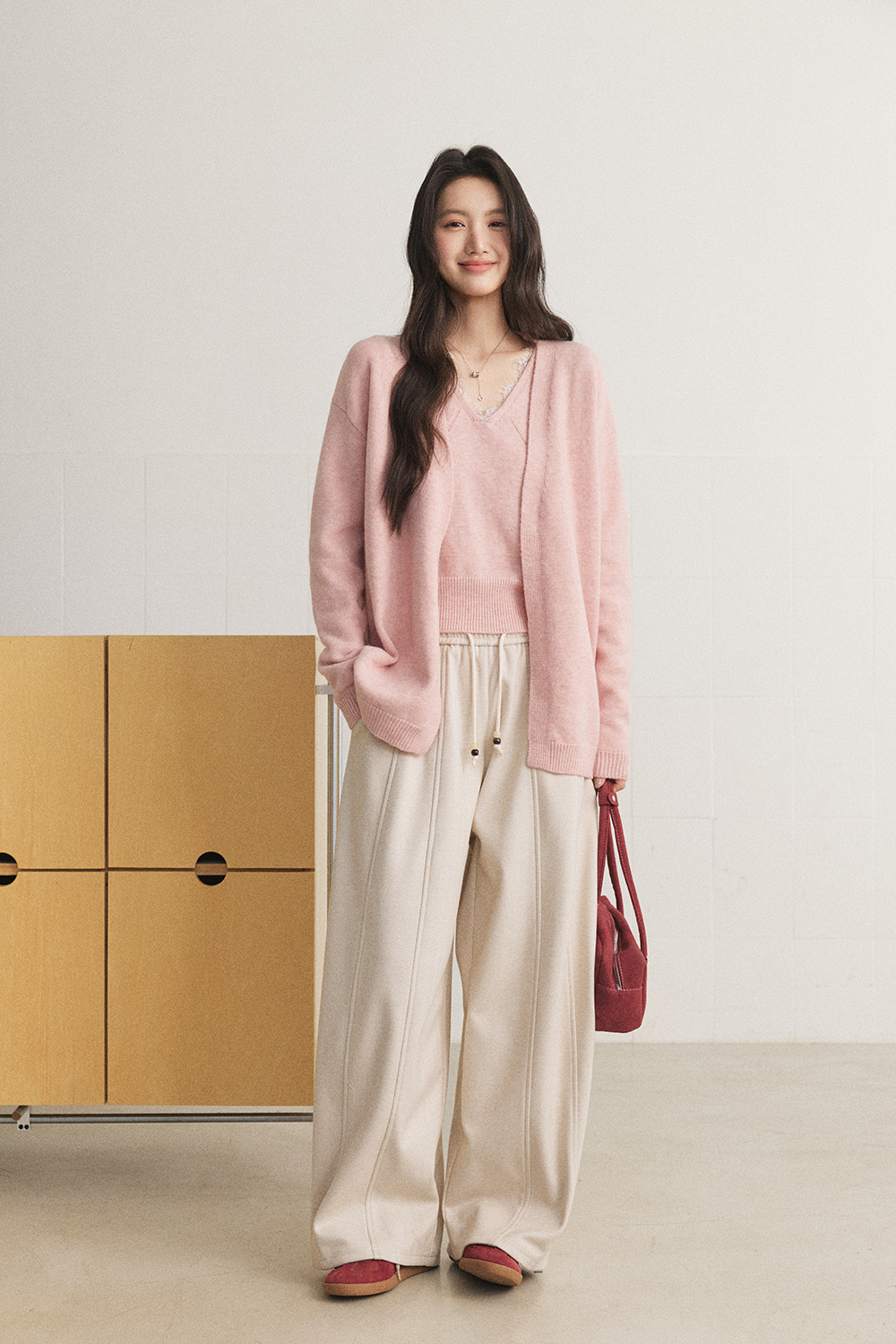 Knit Shirt Set for Women MISHOW