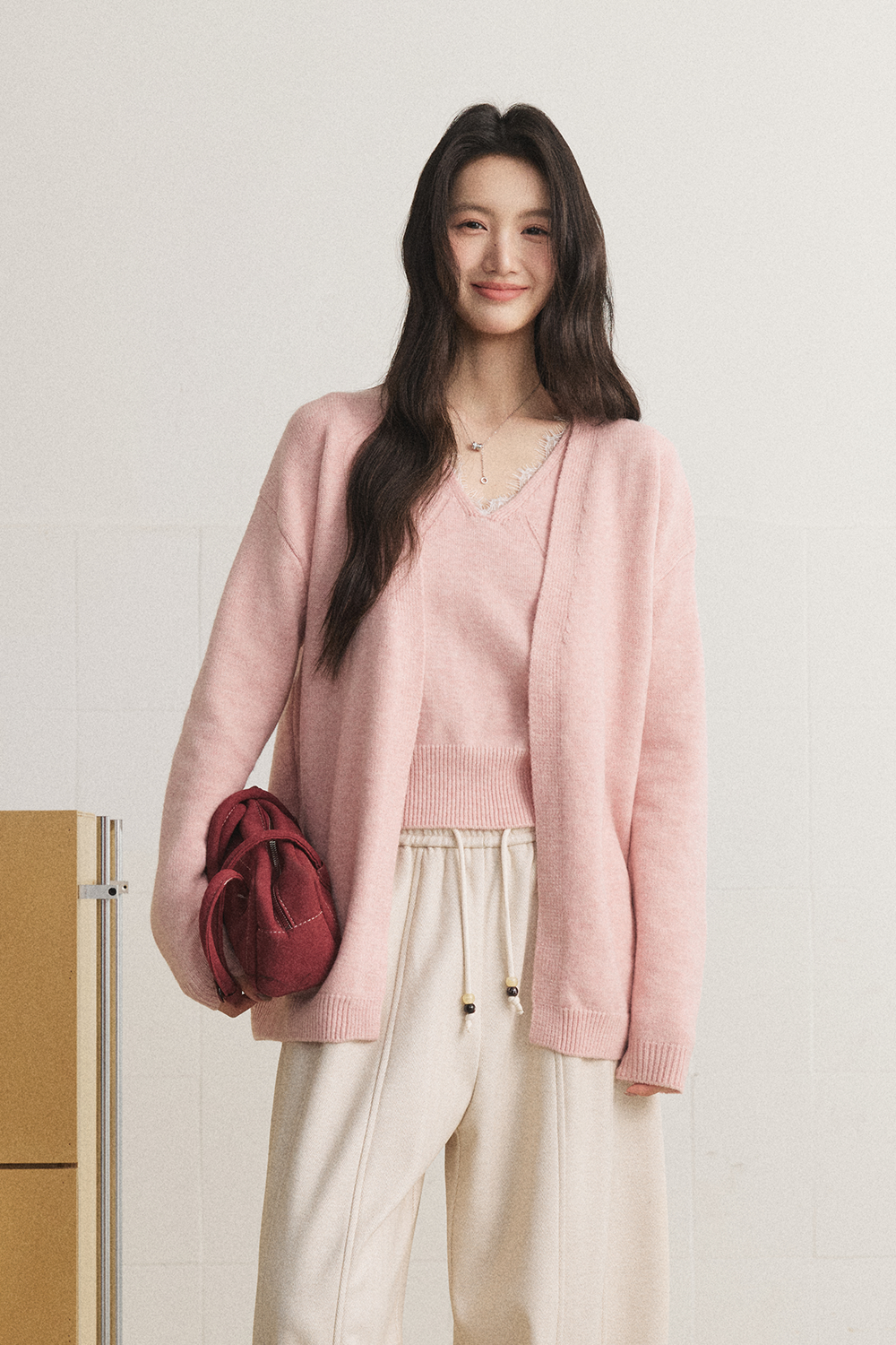 Knit Shirt Set for Women MISHOW