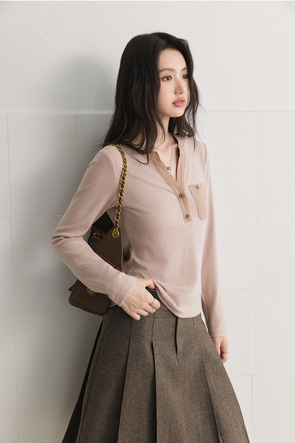 Long Sleeve T-shirt for Women MISHOW