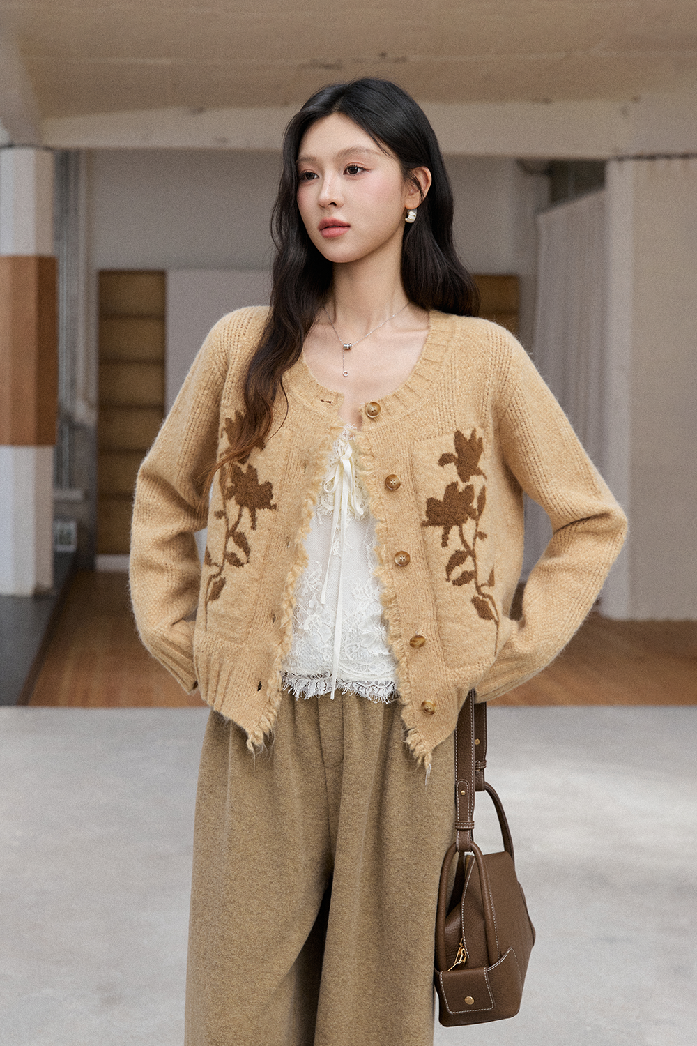 Knit Cardigan for Women MISHOW
