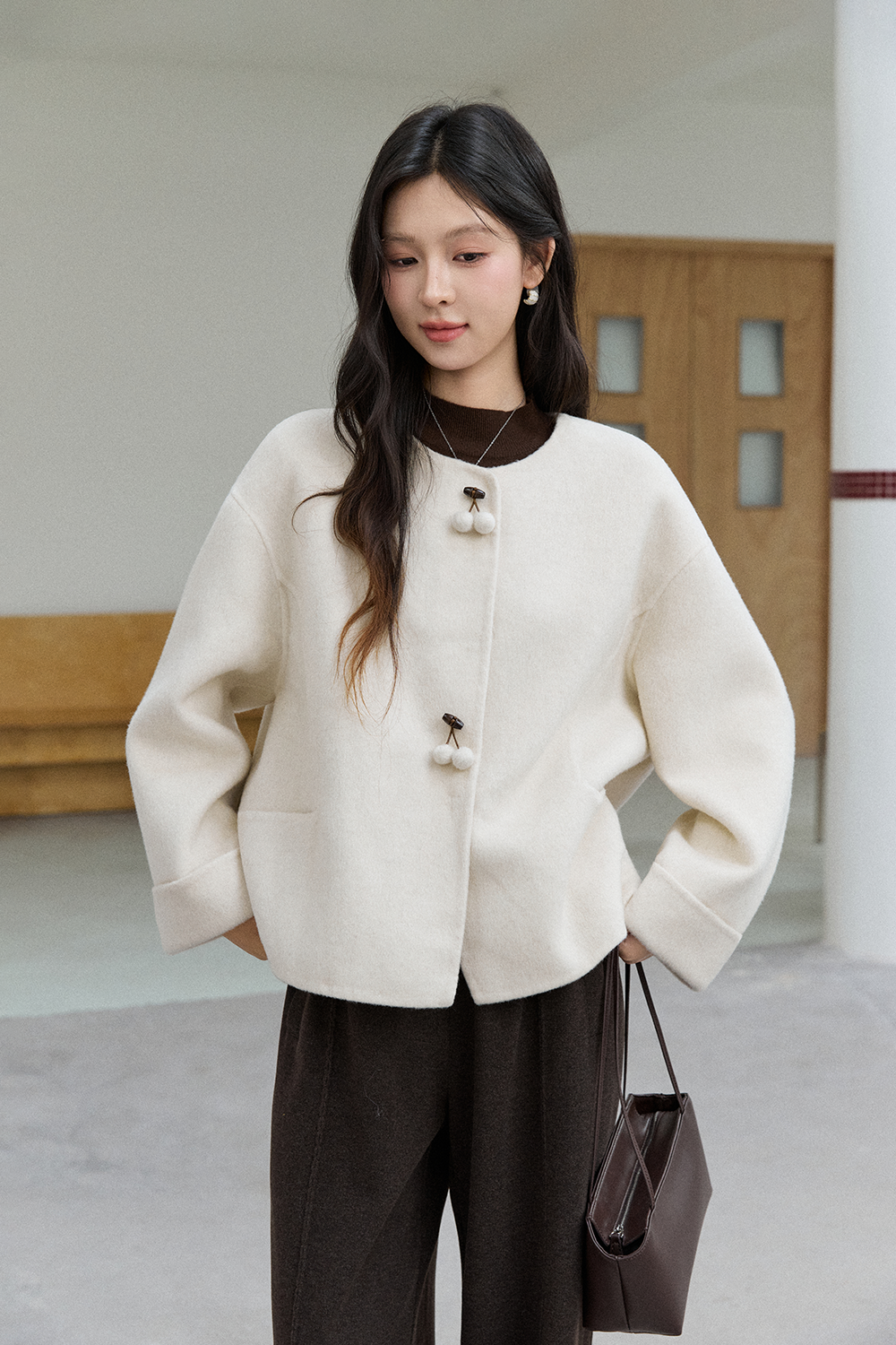 Woolen Coat for Women MISHOW