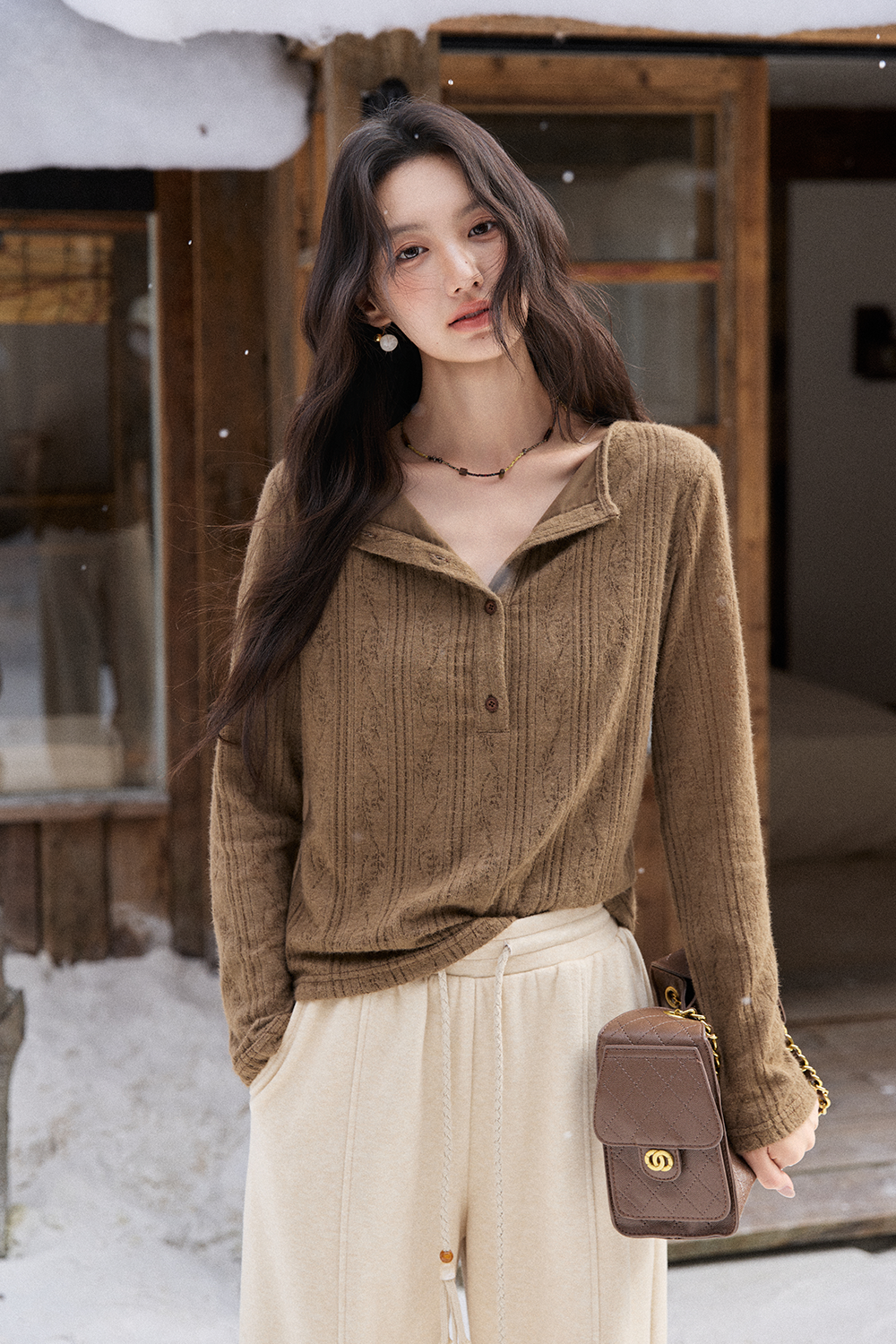 Long Sleeve T-shirt for Women MISHOW