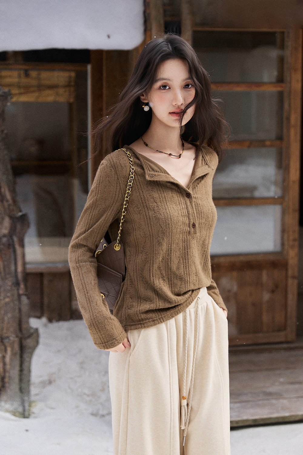 Long Sleeve T-shirt for Women MISHOW