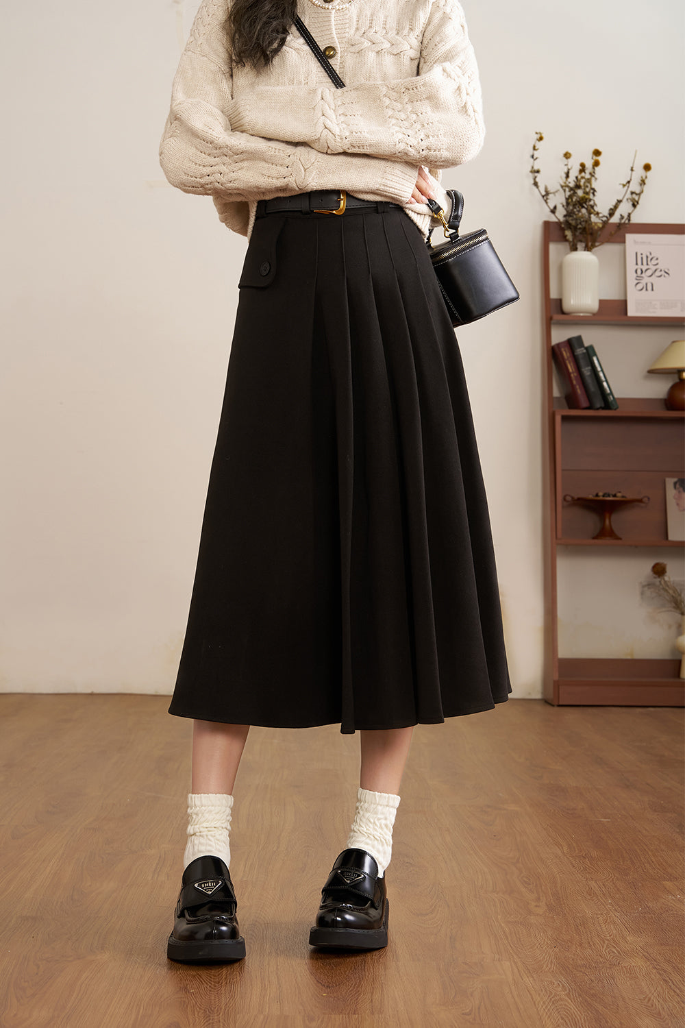 A Line Maxi Skirt for Women