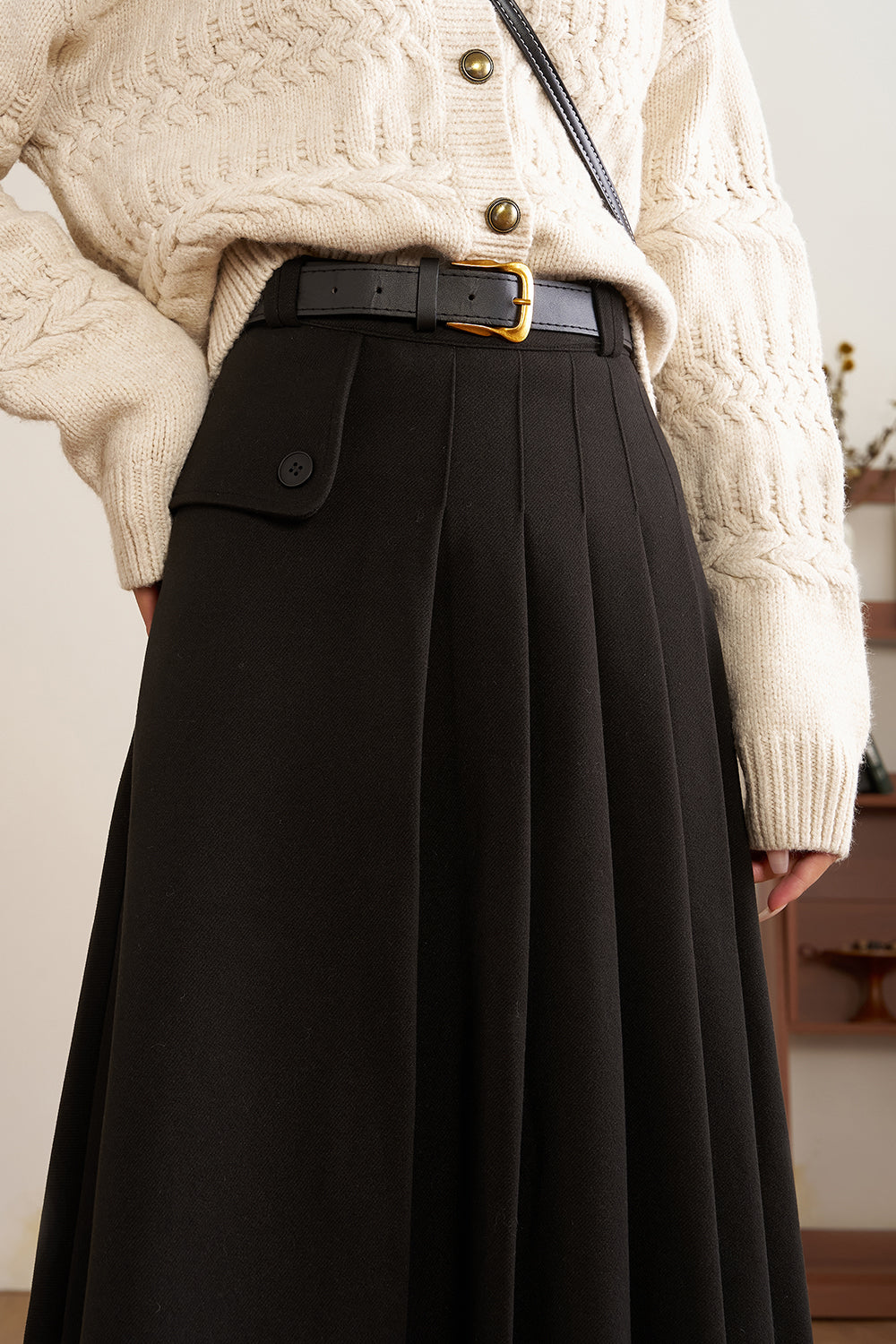 A Line Maxi Skirt for Women