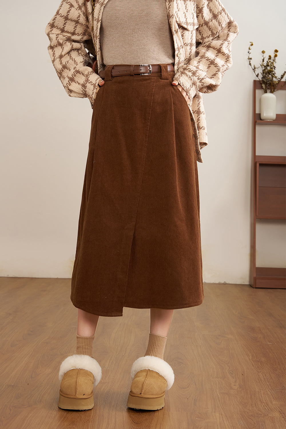 A Line Maxi Skirt for Women