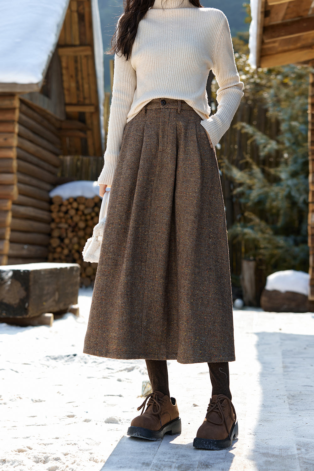 A Line Maxi Skirt for Women