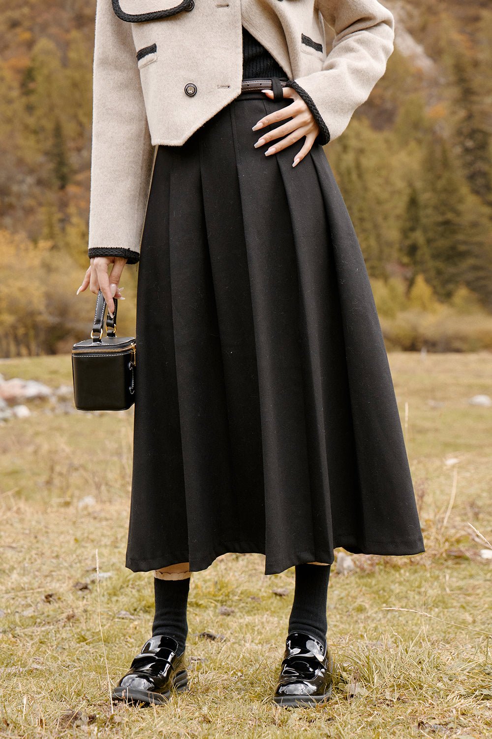 A Line Maxi Skirt for Women