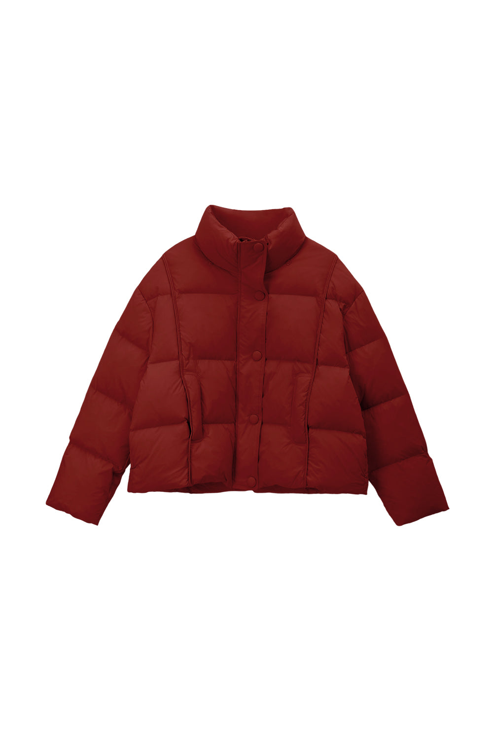 Jaket Puffer+Topi untuk Wanita